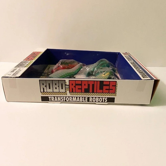 Vintage 90s Tek Toys Robo Reptiles Transformable Robots  Gilla Monster Iguana - Picture 13 of 14